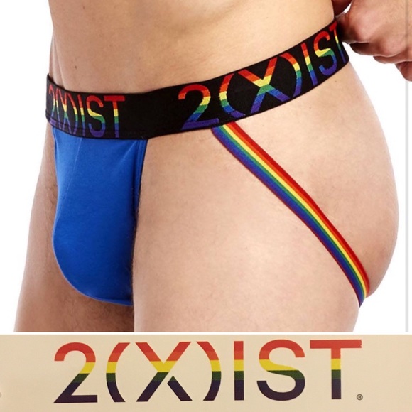 2xist Other - 2xist NWT jockstrap pride rainbow blue M